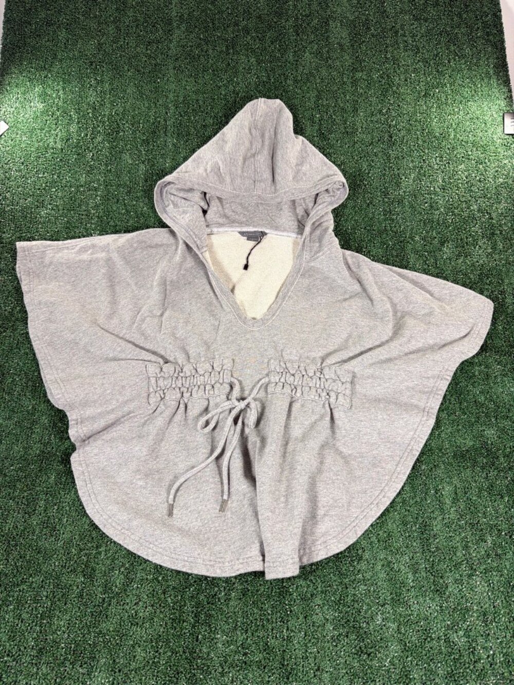 Armani Exchange A|X Hooded Poncho Sweatshirt Women's M Heather Gray